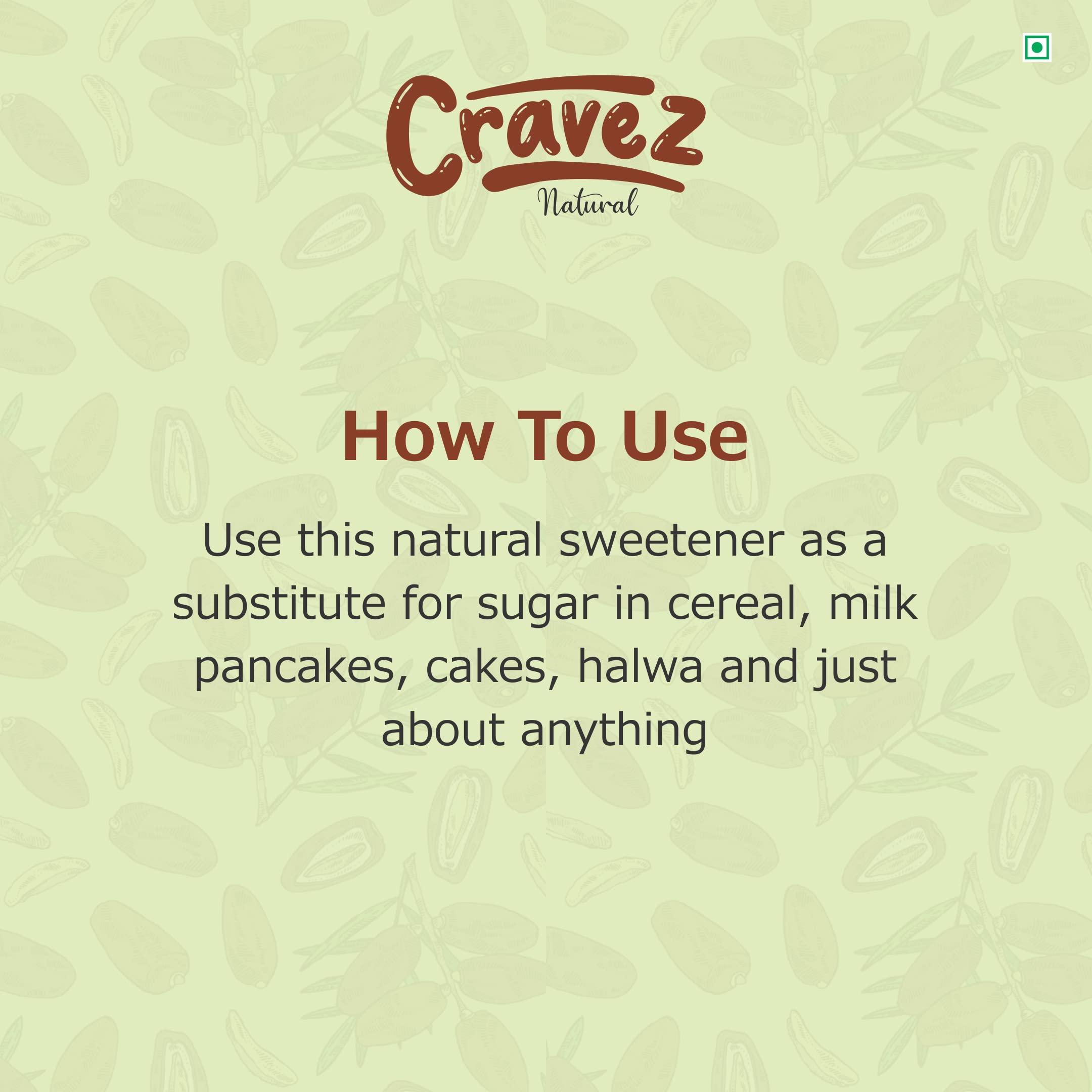 Cravez Cravez Narural Dates Powder (250G) | Fined Kharek/Dates Powder | Use As A Subsitute For Sugar | Kids Friendly |Packed In Reusable Premium Jar, Fresh