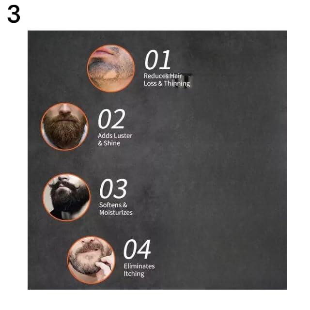 Zero Pathy Beard Growth Tonic & Gummies | Beard & Hair Growth Oil Ampoule | Natural Hair Oil |for Thicker & Longer Beard Hair Growth Oil, 90 days Treatment