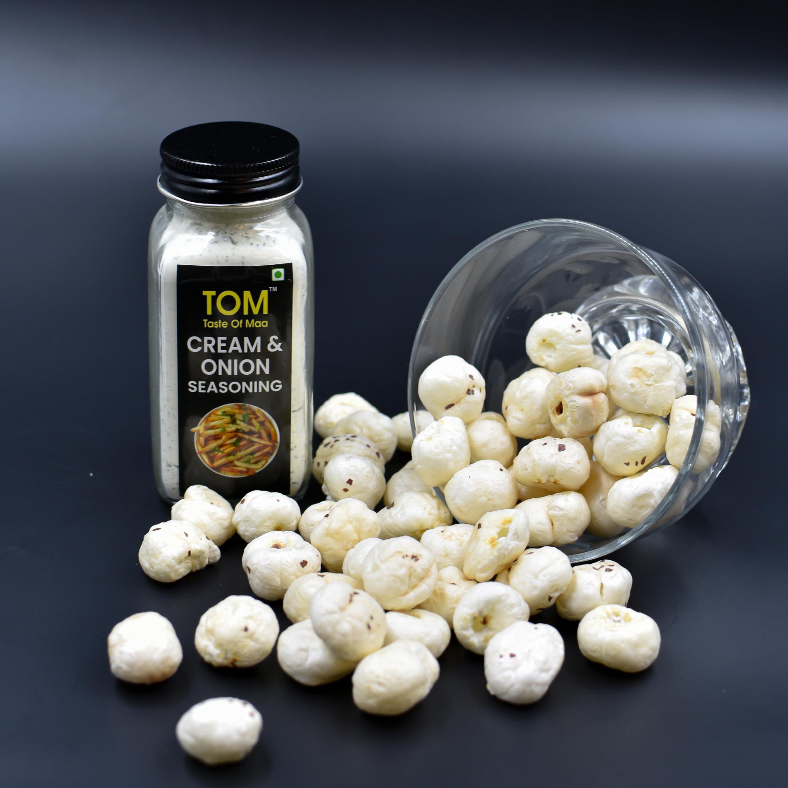 TOM taste of maa TOM, Taste of Maa™ Cream & Onion Seasoning- 100 Gm