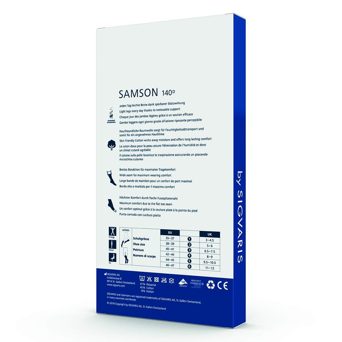 Sigvaris SIGVARIS SAMSON - Support Stockings with Graduated Compression for men and women - ideal for travel and everyday wear (size - 3)