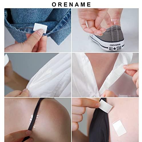 ORENAME Women Fashion Tape for Clothes, Double Stick Strips – 36 Strips | Clothing & Body, Strong and Clear Tape for All Skin Tones and Fabric, Waterproof & Sweat proof, Bra Tape Strips (108 Pcs)