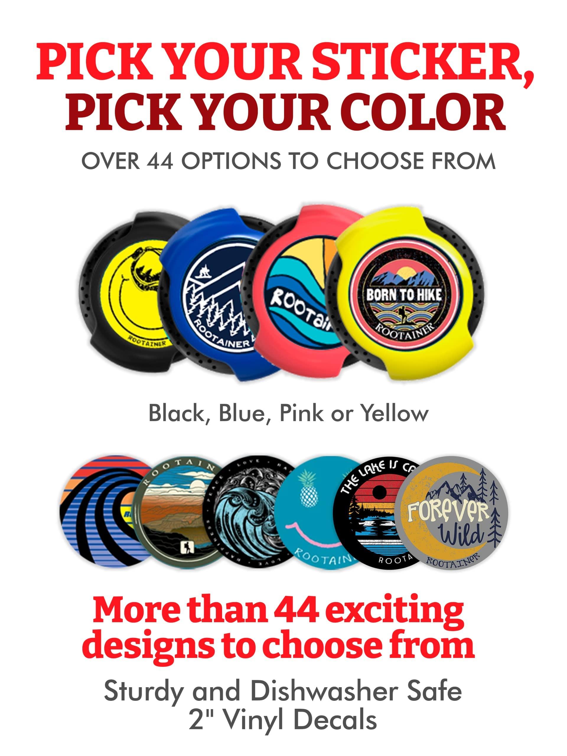 Rootainer RooTainer Premium Retainer Case with Clip Cool Rugged Holder for Retainers, Mouth Guard or Invisalign for On-the-Go Adventures Kids & Adults Safe & BPA Free with Vent Holes Made in USA