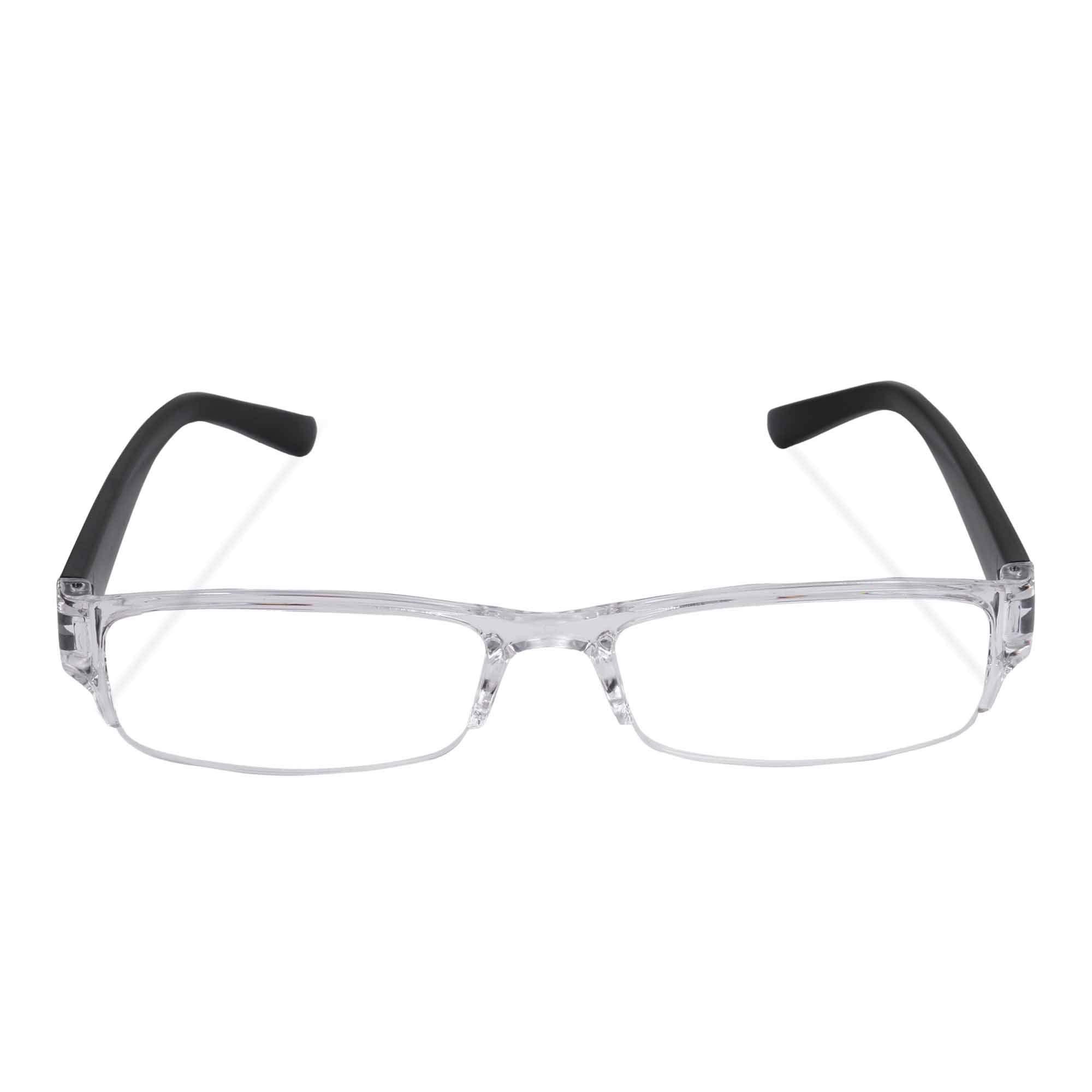 FREDDY FREDDY Half Rim Reading Glasses For Men And Women (+1.00, Black)