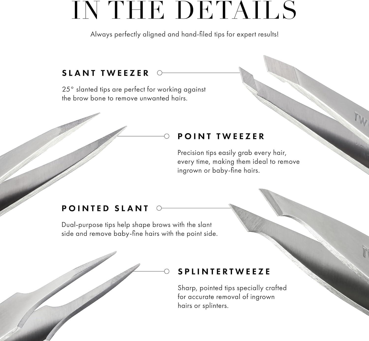 Tweezerman Tweezerman Mini Slant Tweezer, Classic Stainless