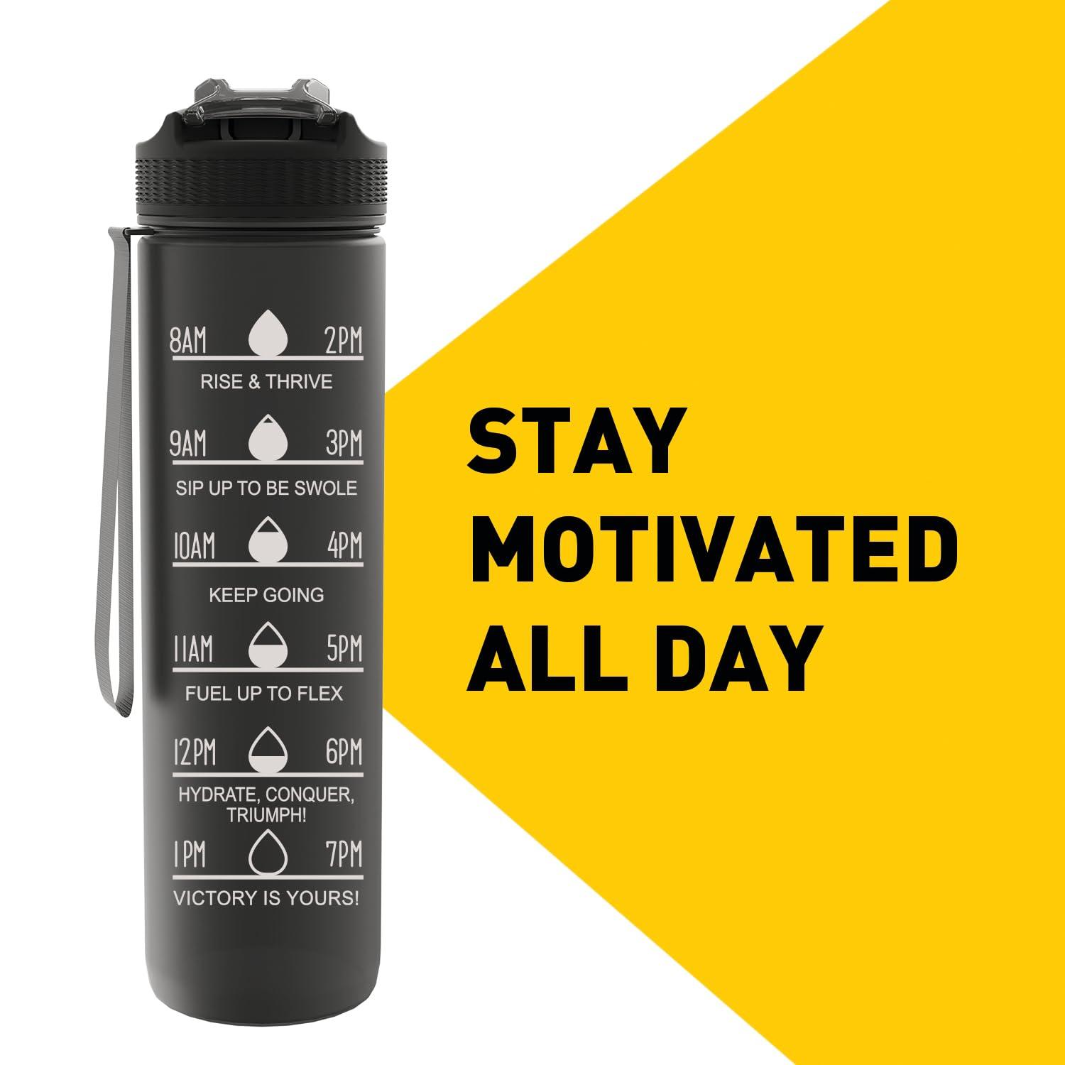 MuscleBlaze Muscleblaze Sipper Bottle For Adults & Kids, Bpa-Free & Leakproof (Black, 1 Litre) - Plastic