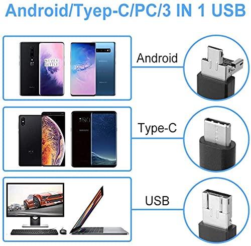 Tobo Tobo Ear Otoscope, USB Digital Waterproof HD Ear Scope Inspection Camera,3 in 1 USB Otoscope with 0.3 Mega Pixel 6 LEDs for Tablet Laptop PC Android Phone to Video Otoscope (USB-0.3-MP) TD-592IM