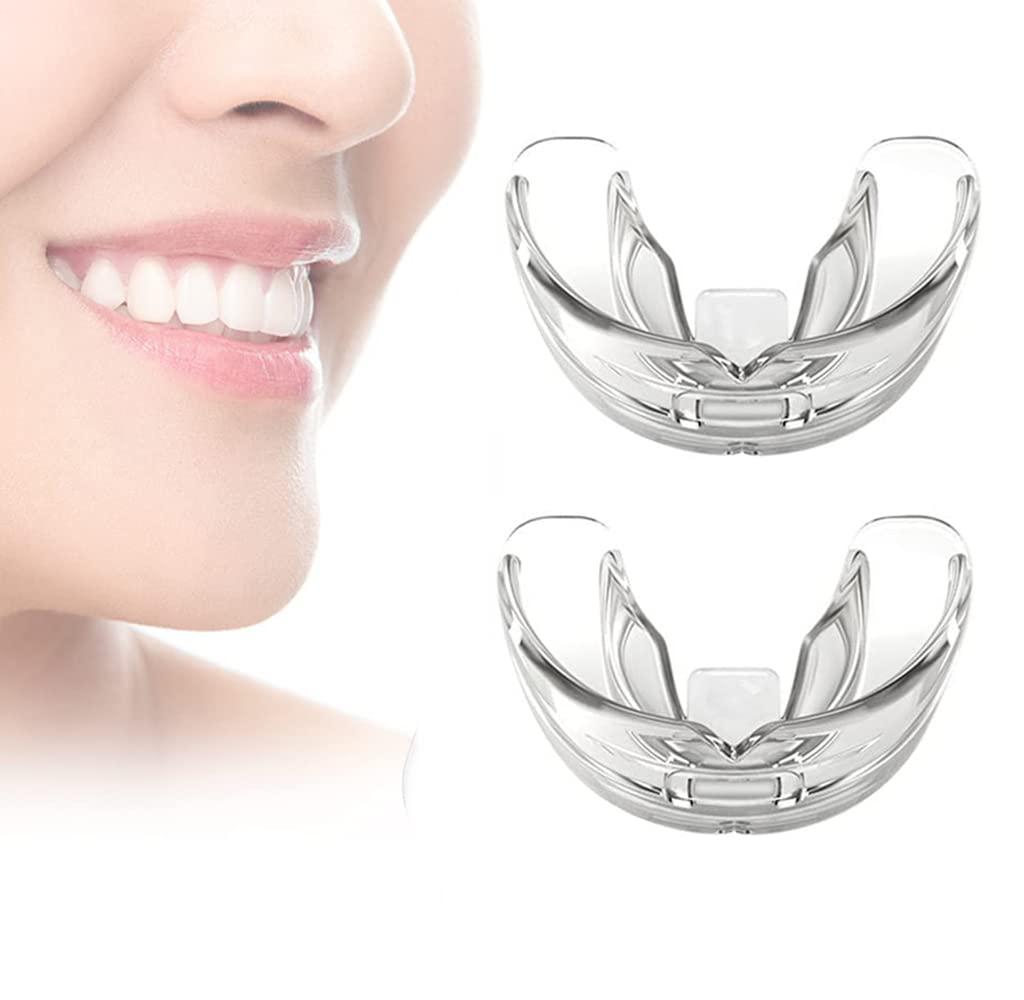 Sichumaria 2 Pcs Teeth Aligners for Straightening Teeth, Mouth Guard for Teeth Grinding, Brace Teeth Straight,Teeth Guard for Night Grinding,Dental Guard for Teeth Alignment Brace,Bruxism Night GuardSoft+Hard
