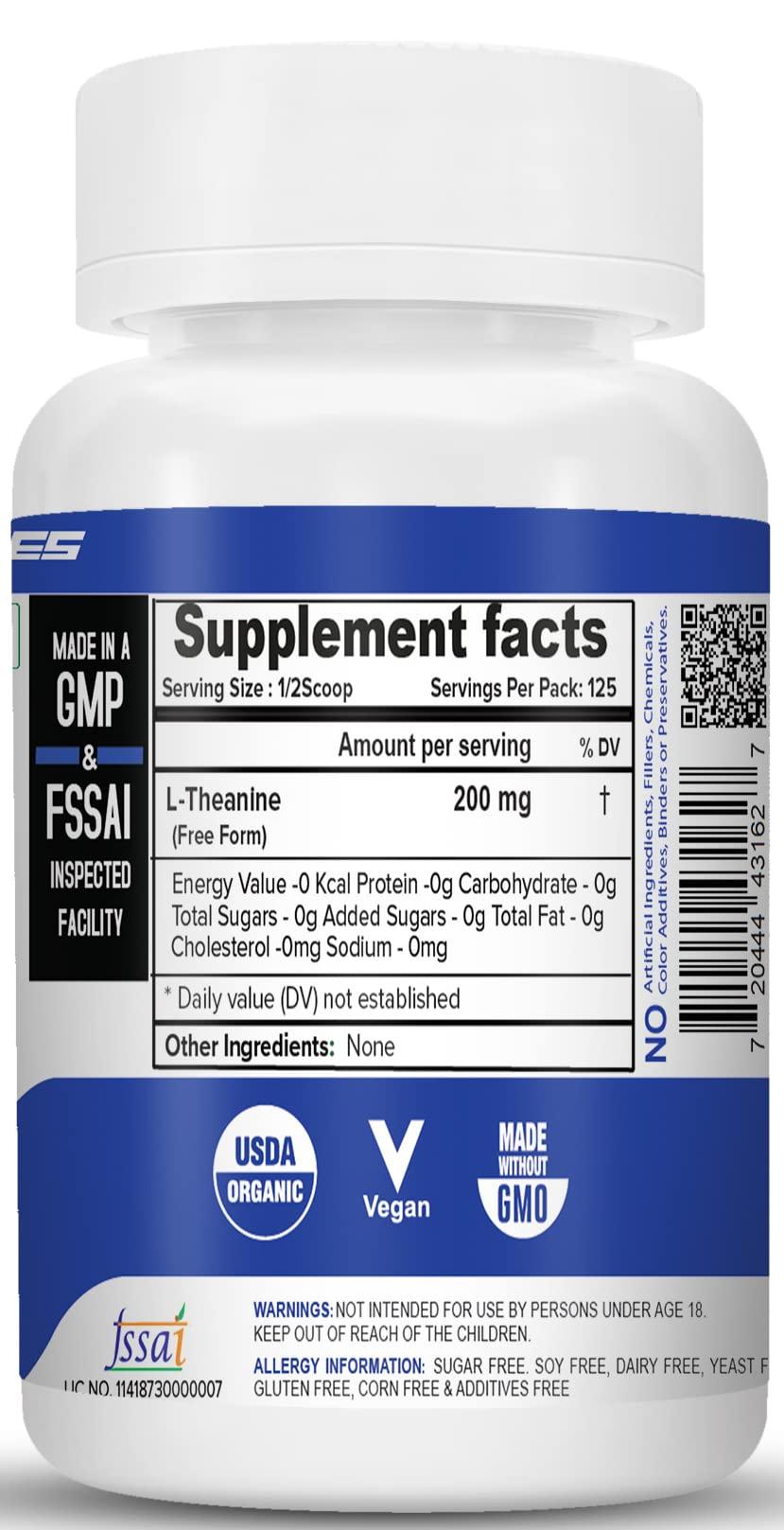 NutriJa NutriJa L-Theanine - 25 grams | 100% Pure Powder (USP Grade)