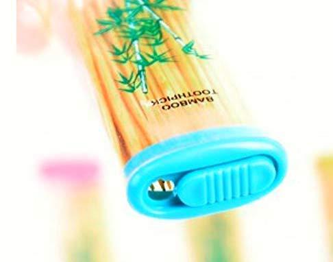 Ayra Ayra Crafts Nature Bamboo Toothpick Non-Toxic Odorless Toothpicks Portable Tooth Cleaner Oral Care Tool Eco Friendly | Pack of 2 Container