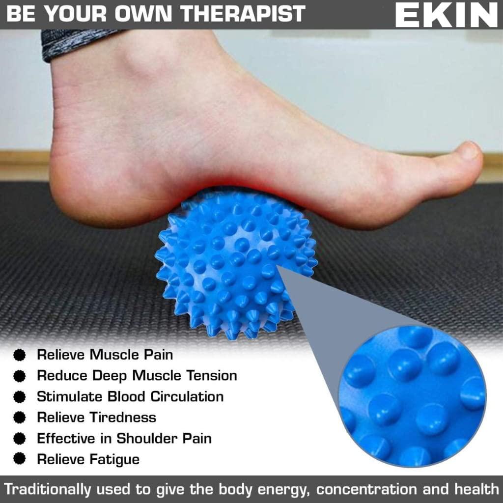 EKIN EKIN acupressure Massage Ball Spiked Massage Ball, Foot, Neck, Hand Massage Ball Fitness Exercise Trigger Point Pain Stress Relief