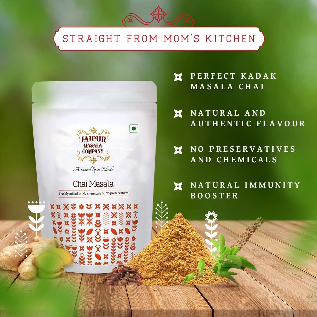 Jaipur Masala Company Jaipur Masala Company Chai Masala 100 Gm | 100% Natural, 9 Premium Spices, For Kadak Masala Chai, Powder