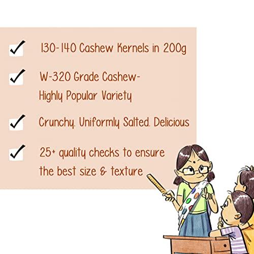 Paper Boat Paper Boat Classic Salted Cashews 200g | Freshly Roasted (Pack of 2)