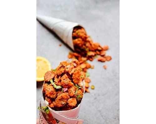 GHOTARAM GFP Oil-Free Protein Rich Low Fat Black Chana JOR Garam Namkeen Snacks for Diet Gluten Free Chana JHOR Garam|Healthy Baked Roasted Namkeen Snack|Farsan Snacks Namkeen-850g*5Pack