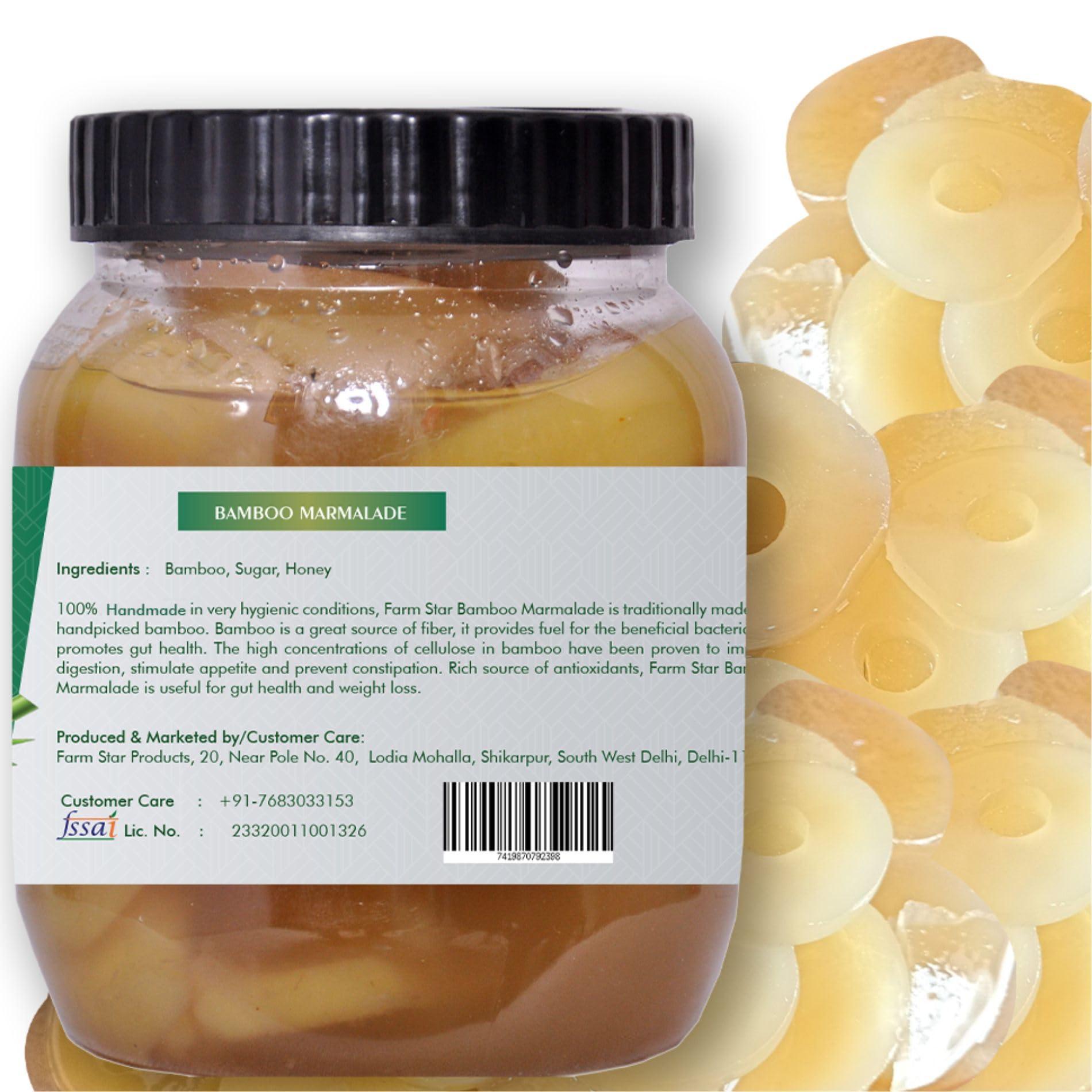 Farm Star BANS MURABBA BAMBOO MARMALADE MADE WITH ROCK SUGAR & HONEY -(500gram)