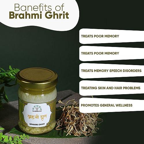 PANCHGAVYAM Brahmi Ghrit/Ghee | Ayurvedic Health Supplement Ghrit/Ghee | Authentic A2 Ghee for Brahmi Ghrit/Ghrit | Panchkarma Suvarna Brahmi Ghee | Stress Relief | Good for speech delay & Skin Diseases