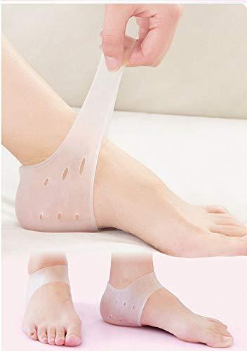 FAYBY Fayby Silicone Gel Heel Pad Socks, Heel Swelling Pain Relief,Dry Hard Cracked Heels Repair Cushion, Ankle Support Pad for Men & Women (1 pair)(Free Size)