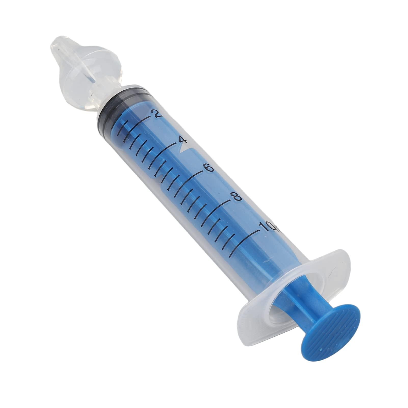 Kufoo Syringe Nasal Irrigator, Rinse Infant Nasal Irrigator Controllable Pressure for Child for Home (Blue)