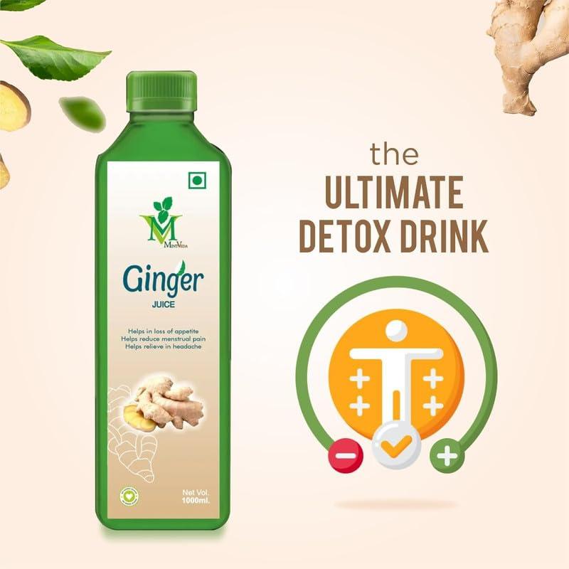 Mint Veda Mint Veda Natural Raw Ginger Juice | Concentrated Ginger Ale Health Drink | Sugar Free With No Added Preservatives Healthy Vegetable Juice Which Boosts Immunity and digestion