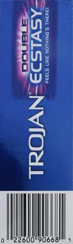 Trojan Trojan Double Ecstasy Lubricated Condoms - 10 Count