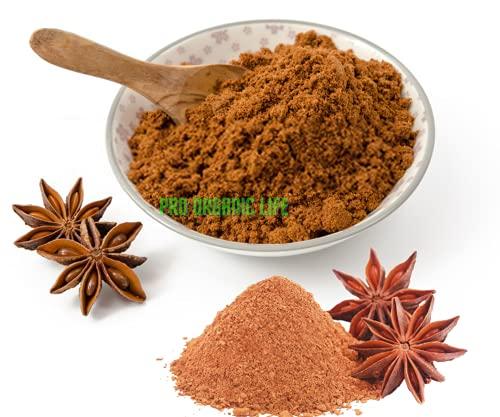 PRO ORGANIC LIFE Pro Organic Life dried whole star anise powder spice Indian spices star herb powder 200 grm