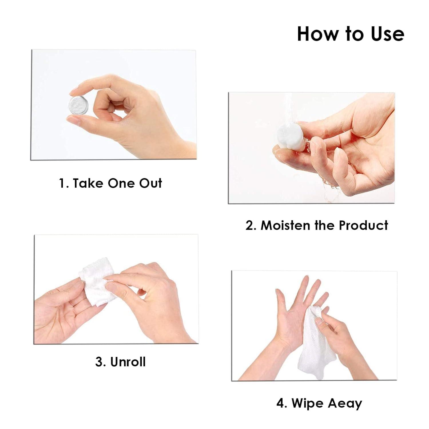 Royals Royals Candy Packing Coin Tissues | Compressed Towels | Camping Wipes | Toilet Paper Tablets | Napkin | Tablet Tissue | Magic Tablet Coin Tissue (100)