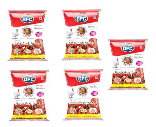 GFC GFC Premium Kabab Masala Powder | Just Marinate & Cook Restaurant Dhaba style | Ready To Cook for Aromatic Flavourful Cooking | Perfect for Cooking, Instant Kabab Masala Ready To Use -1 Kg (Pack of 5)