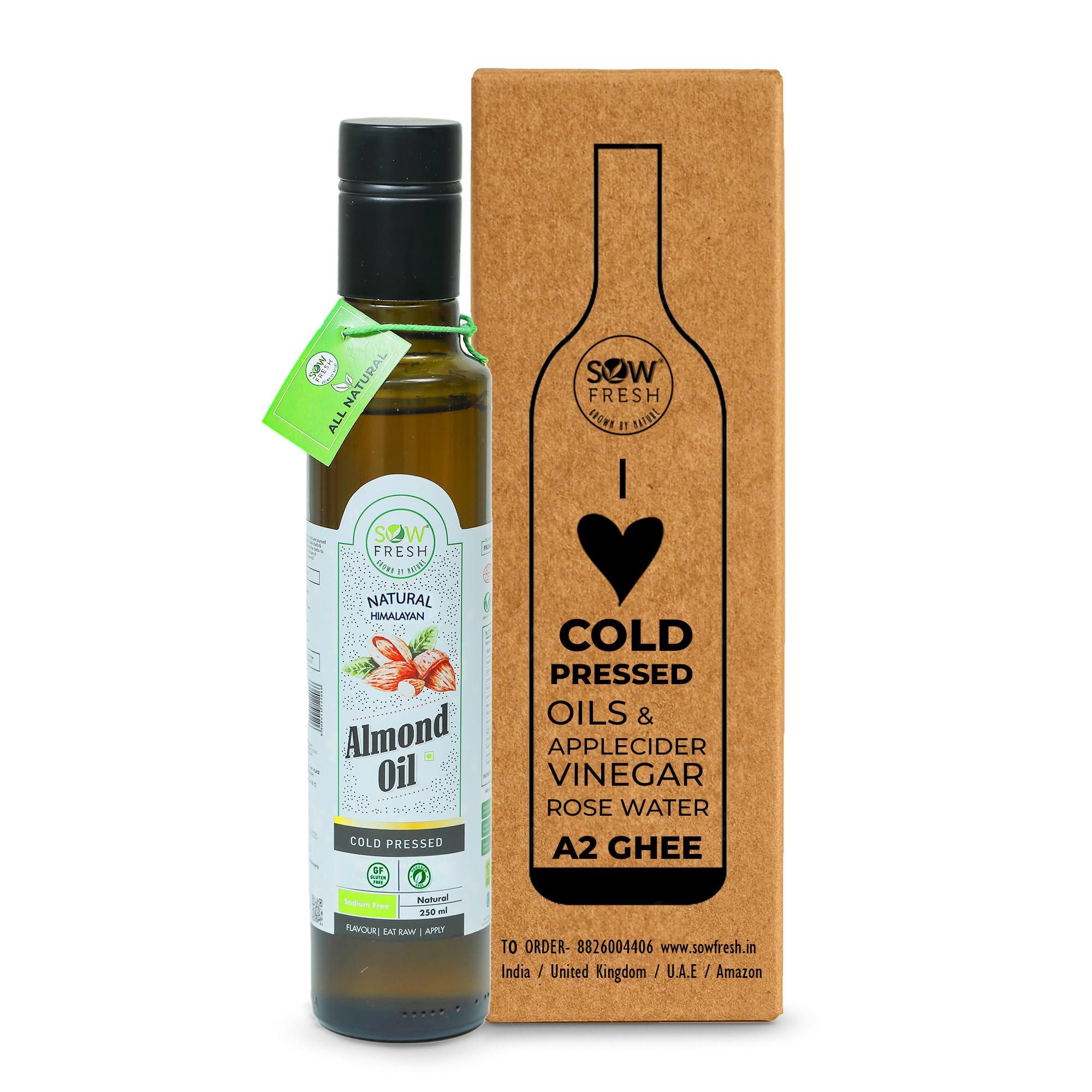 SOW FRESH GROWN BY NATURE Sow Fresh Grown By Nature Organic Cold Pressed Almond Oil, 250 Ml