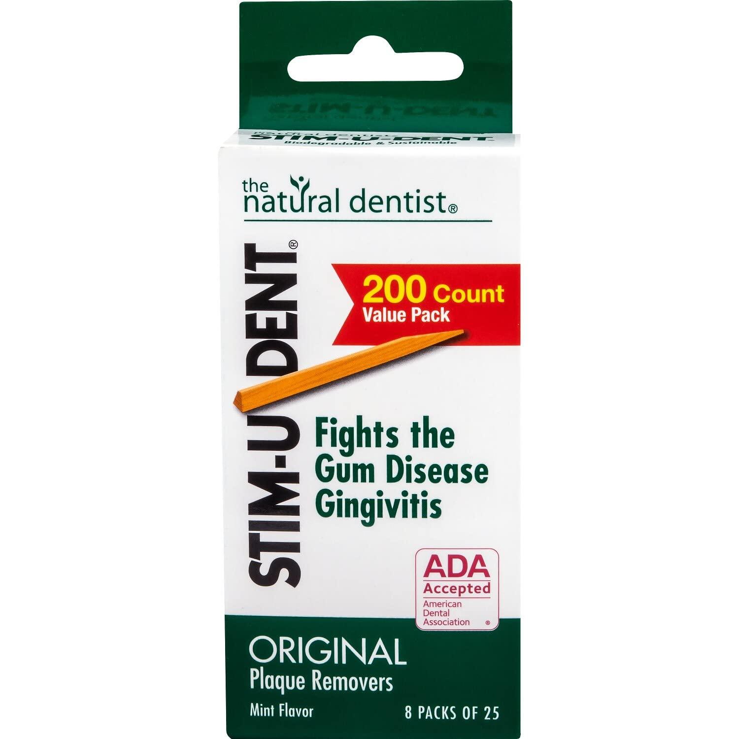 Stim-U-Dent STIM-U-DENT - Plaque Removers, Value Pack, Mint, 8 pk - 25 ea