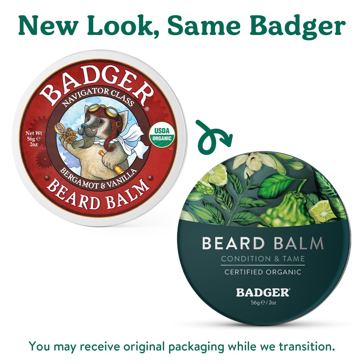 Badger Badger Balm - Beard Balm - Navigator Class Man Care - 2oz