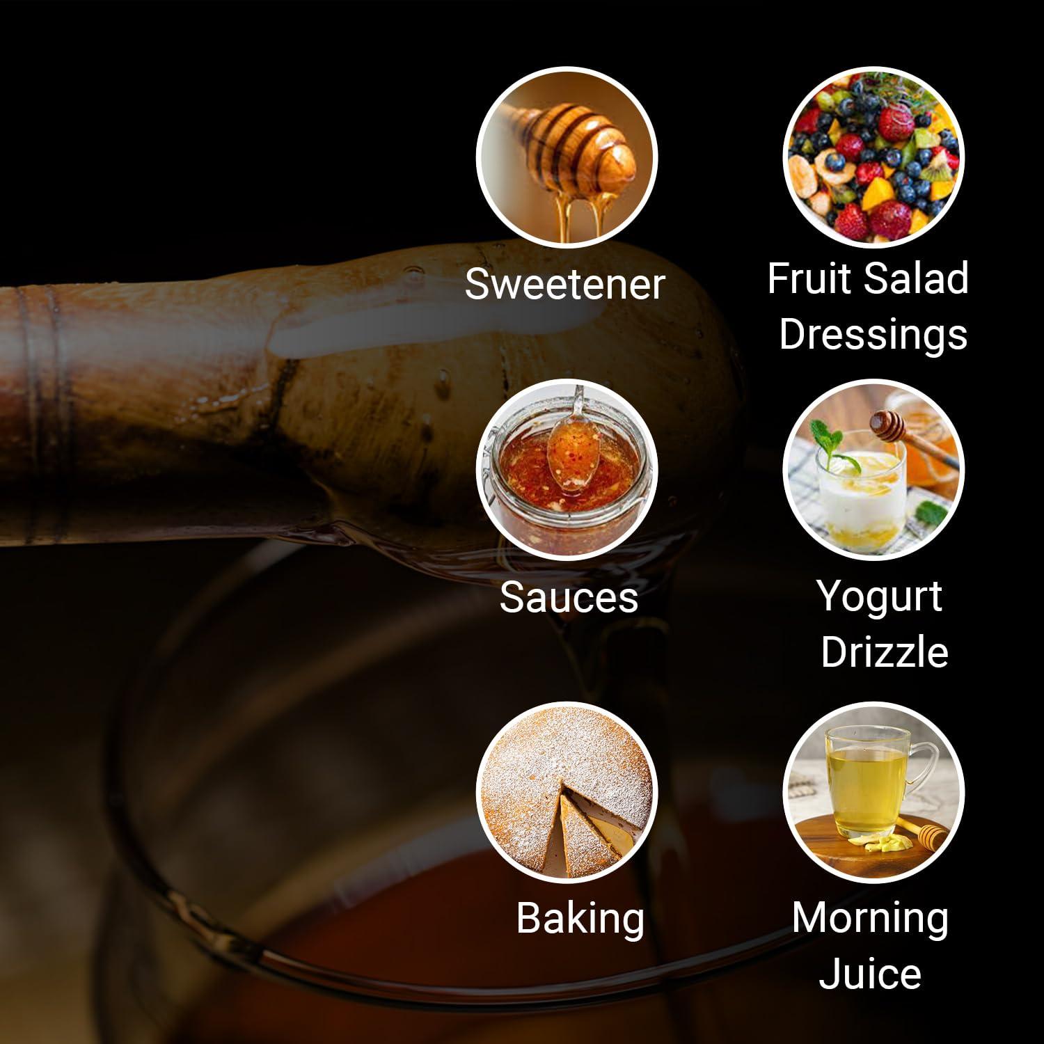 First Bud Organics First Bud Organics - Pahadi Honey (500g) | Organic Raw Honey NMR Tested | Pure Natural Honey in Fresh Packaging | Wild Forest Raw Organic Honey Unprocessed