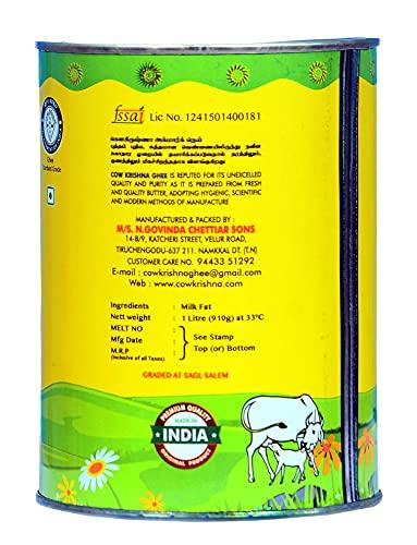 M/S.N.Govinda Chettiar Sons Cow Krishna Agmark Ghee-Pure Cow Ghee-1 LTR Tin