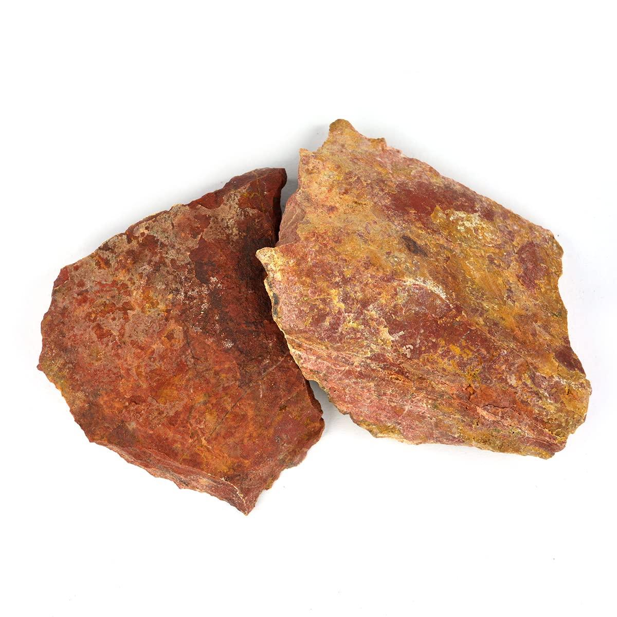 Crystu Crystu Natural Red Jasper Rough, Raw Stone 100 Grams, Red Jasper Raw Stones