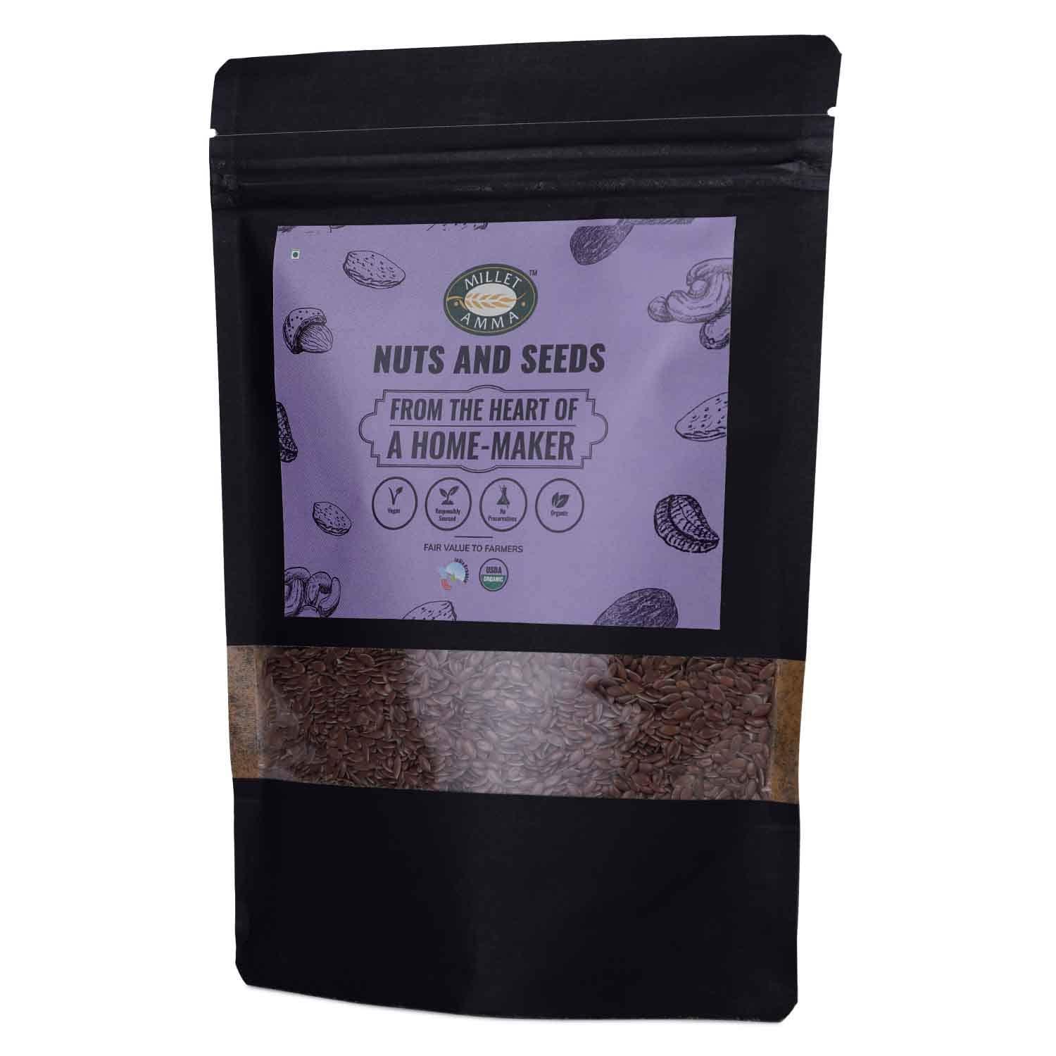 MILLET AMMA Millet Amma Organic Garden Cress Seeds - Pack Of 3 (100g each), Aliv Seeds, Haleem Seeds, Rich In Vitamins, Healthy And Organic Foods, Gluten Free, Vegan, Nutrient Rich, Healthy Living
