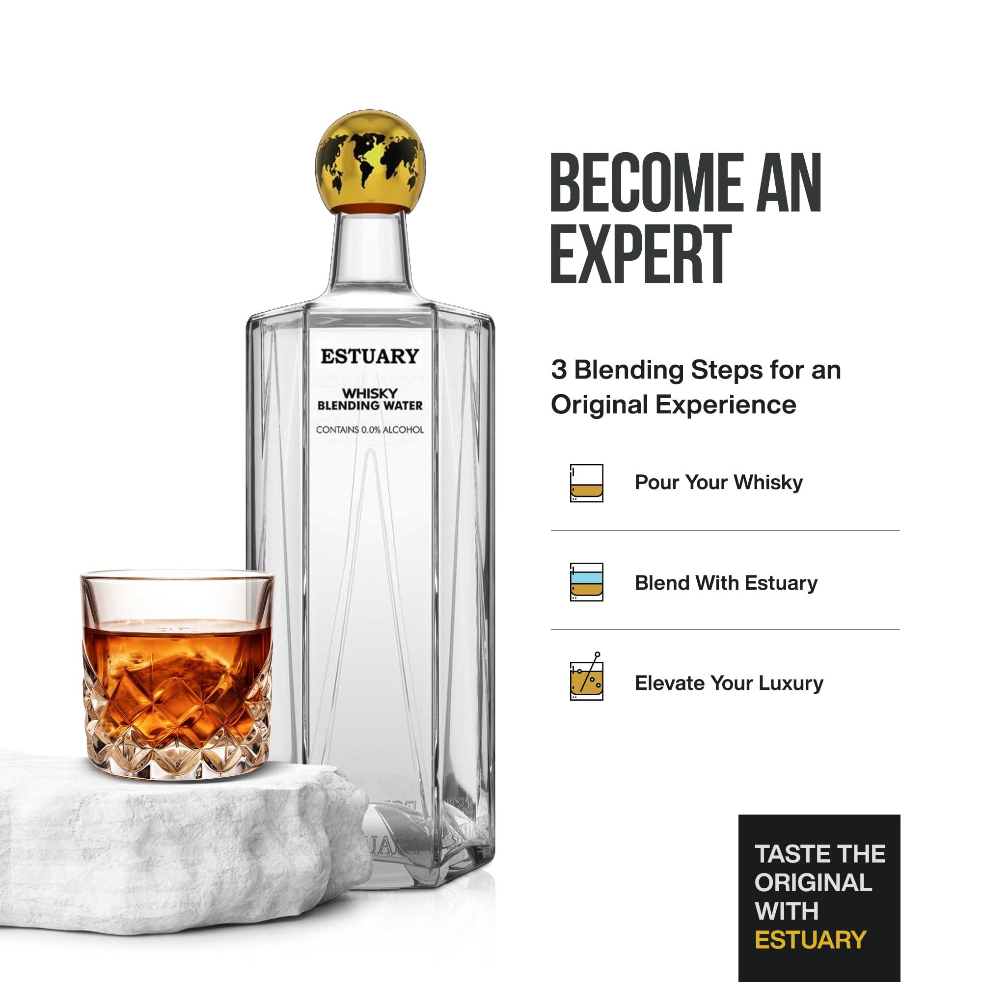 Estuary Estuary Whisky Blending Water | Premium Non Alcoholic Mixer for Whisky 330 ML | Pack of 2