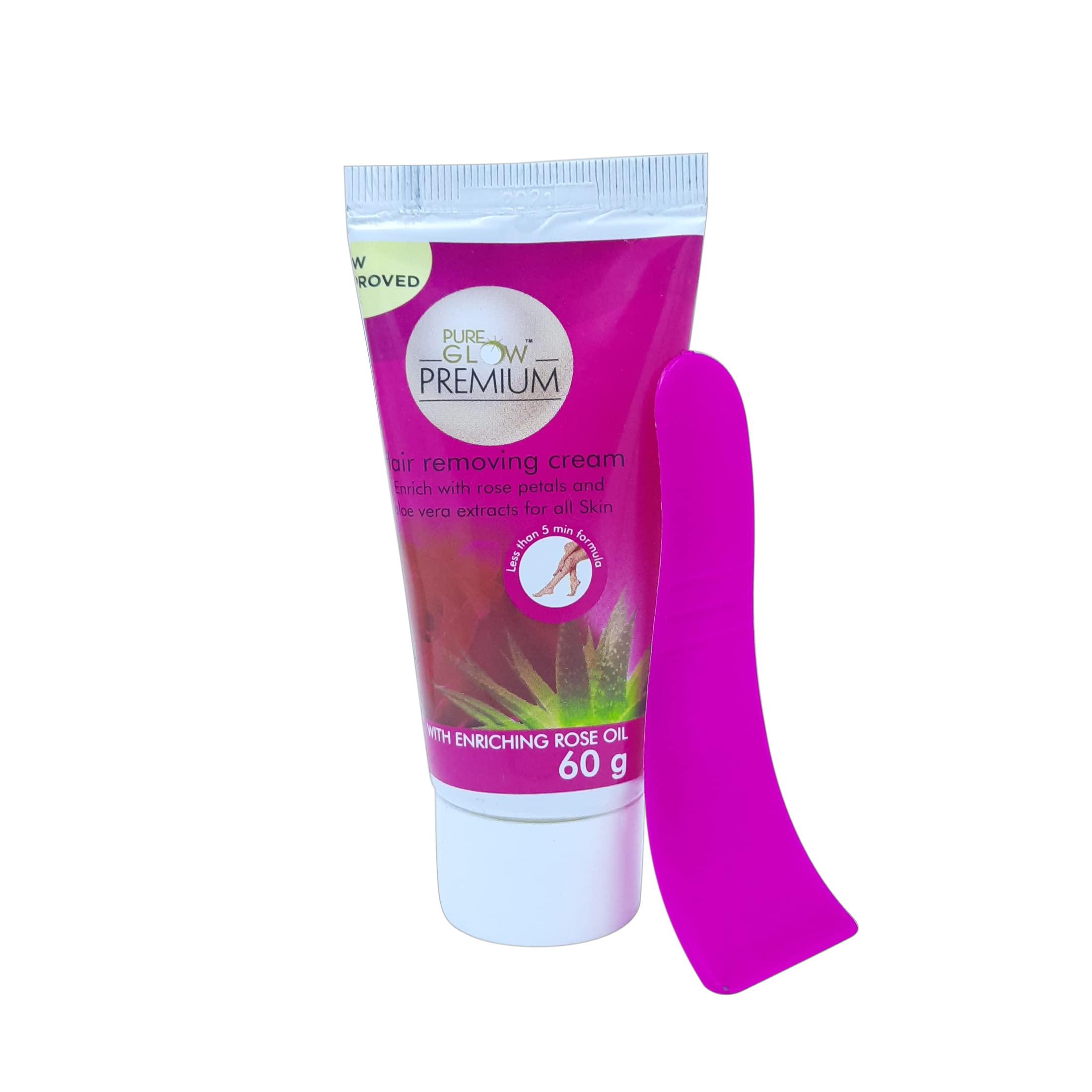 PurePINK PurePINK Organic Hair removal Cream | With No Itching Formula | No Side Effects | No Odour Pack Of 2 (60gm each)