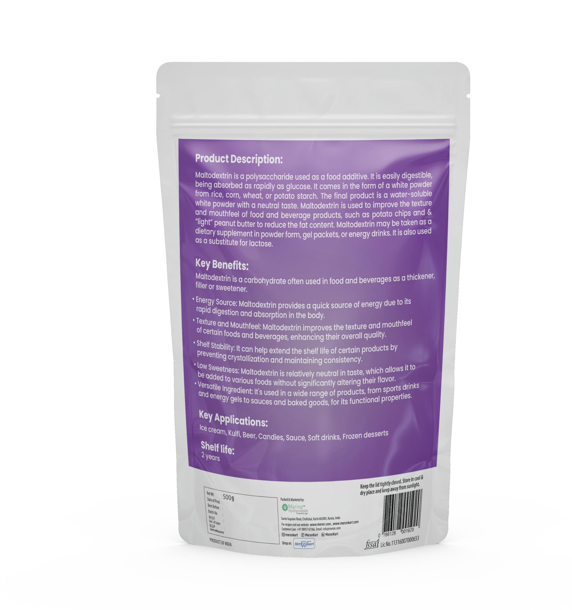 Meron Maltodextrin | 500g | Bulking Agent | Thickener | Stabilizer