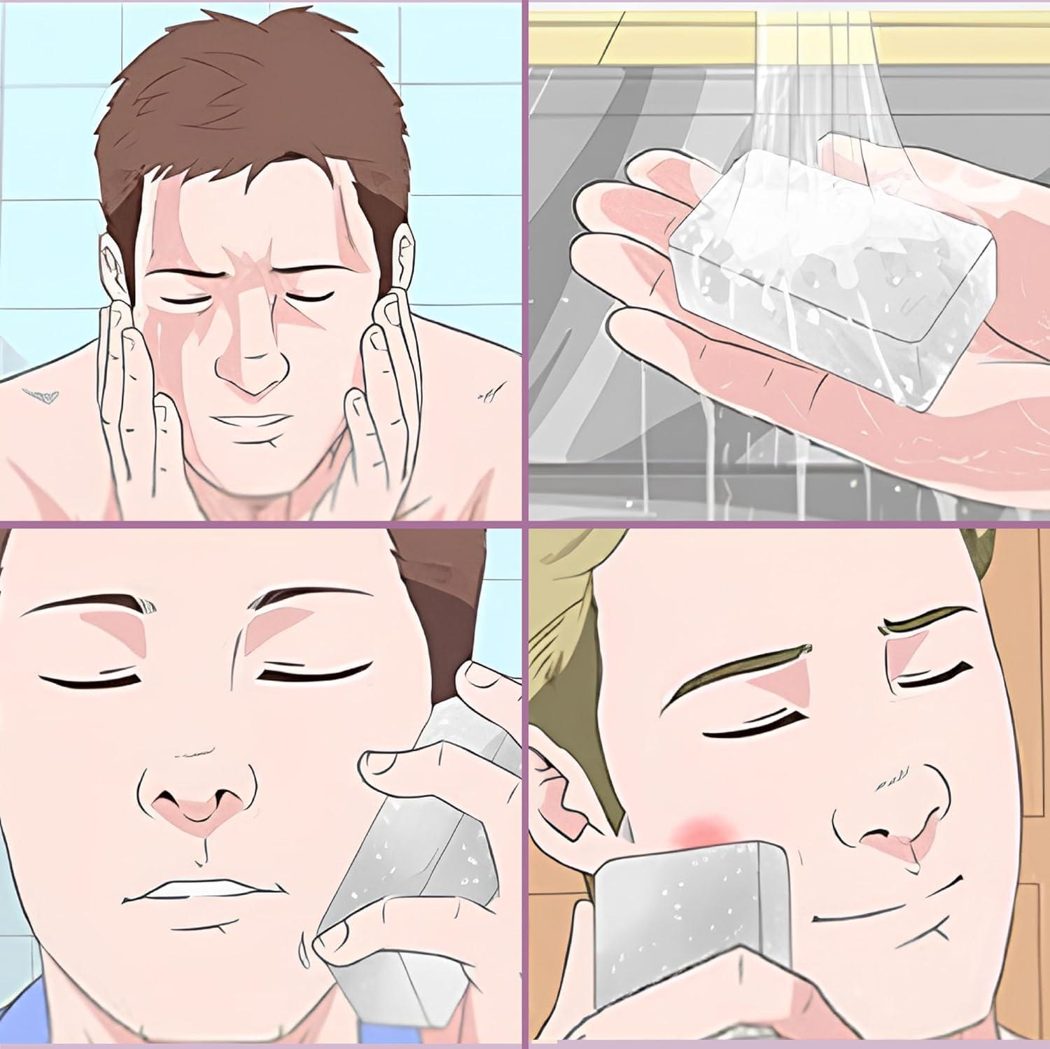 VedoMax VedoMax Phitkari Shaving Alum Block Stone Whole Phitkari Piece, Patika Alum Whole Piece White Phitkari | Fitkari Block | Fitkari Bar For Skin Tightening And Glowing Skin, 100g*1 (Pack of 1)