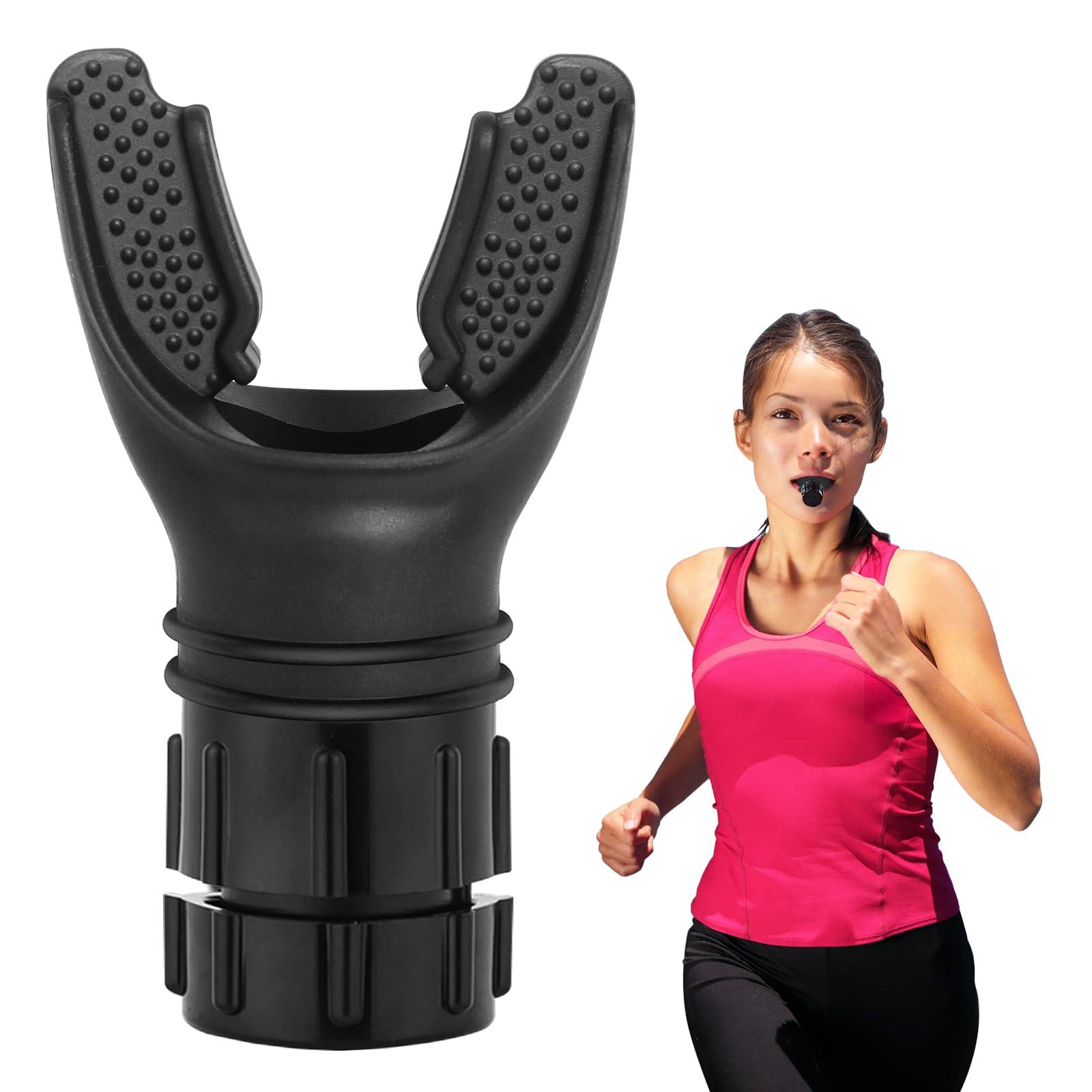 Generic Worldcare Lung Capacity Training Device, Adjustable Resistance Lung Exerciser & Expander for Enhanced Vital Capacity, Breathing Fitness Device | Black