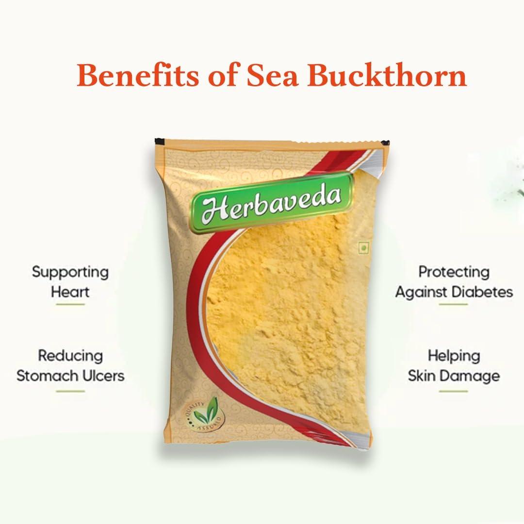 LEANBEING Herbaveda- Sea Buckhorn Berry Extract Powder 500g | Rich in Antioxidabts
