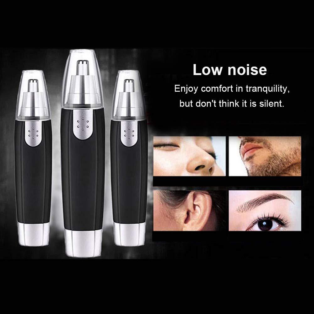 Qnotici YD-101 Nose Hair Trimmer Painless Ear Facial Hair Removal Water Resistant Hygienic Clipper Mirror Design for Nose Ear Eyebrow