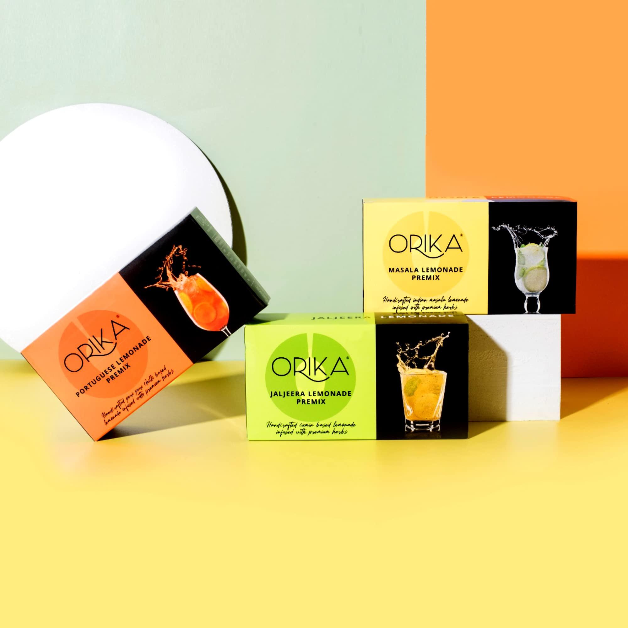 Orika Orika Masala Lemonade Premix | 380g (20 Sachets) | Infused With Premium Herbs | Handcrafted Instant Drink Premix | Refreshing Summer Drink
