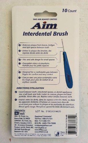 AIM Aim Interdental Brush Picks (5 Pack) 50 Count by Aim BEAUTY