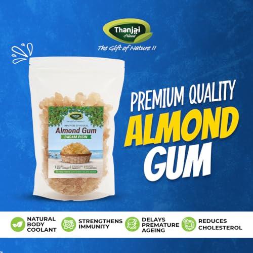 Thanjai Natural Thanjai Natural Almond Gum 250 Grams Badam Pisin Badam Gum Best First Quality Pure, Natural