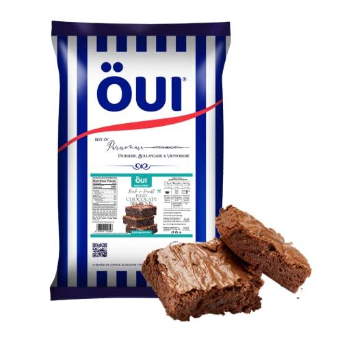 OUI OUI Rich n Moist Fudgy Brownie Mix I Egg based recipe I For Professional Bakeries | 3 Step - Prep, Mix & Bake | 5kg