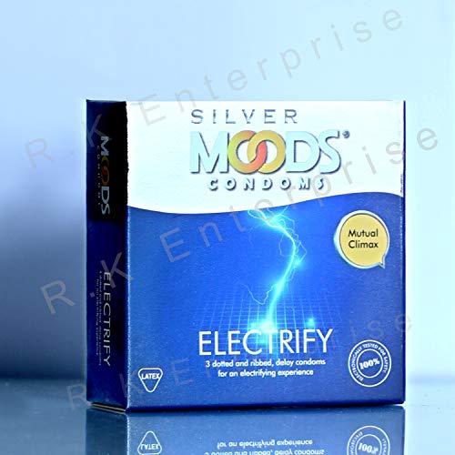 MOODS MOODS Men Condom Silver Range Variety Combo Pack (1500DOT 3s + JOYRIDE 3s + ELECTRIFY 3s) (3Pack 9s)