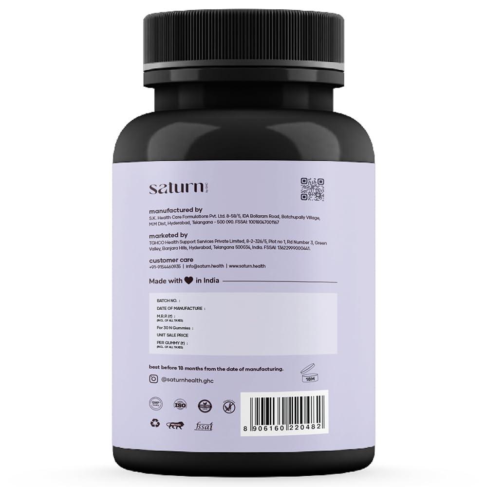 Saturn by GHC Saturn by GHC Hair Growth Combo for Biotin Hair Gummies - 30 Gummies | Derma Roller Hair Activator |for Stronger, Shinier Hair & Nails | Hair Gummies for Women | Gummies for Hair Growth