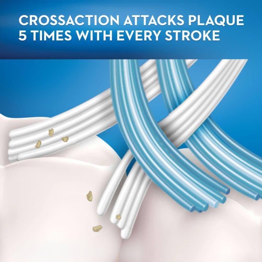 Oral-B Oral-B CrossAction Deep Reach Manual Toothbrush, Medium, 2 count (Color May Vary)