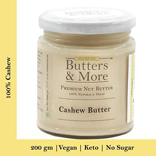 Butters & More Butters & More Classic, Vegan & Unsweetened Nut Butters Bundle. Almond Butter, Cashew Butter & Pistachio Butter. 200G Each. Super Saver Combo. Keto & Diabetic Friendly.