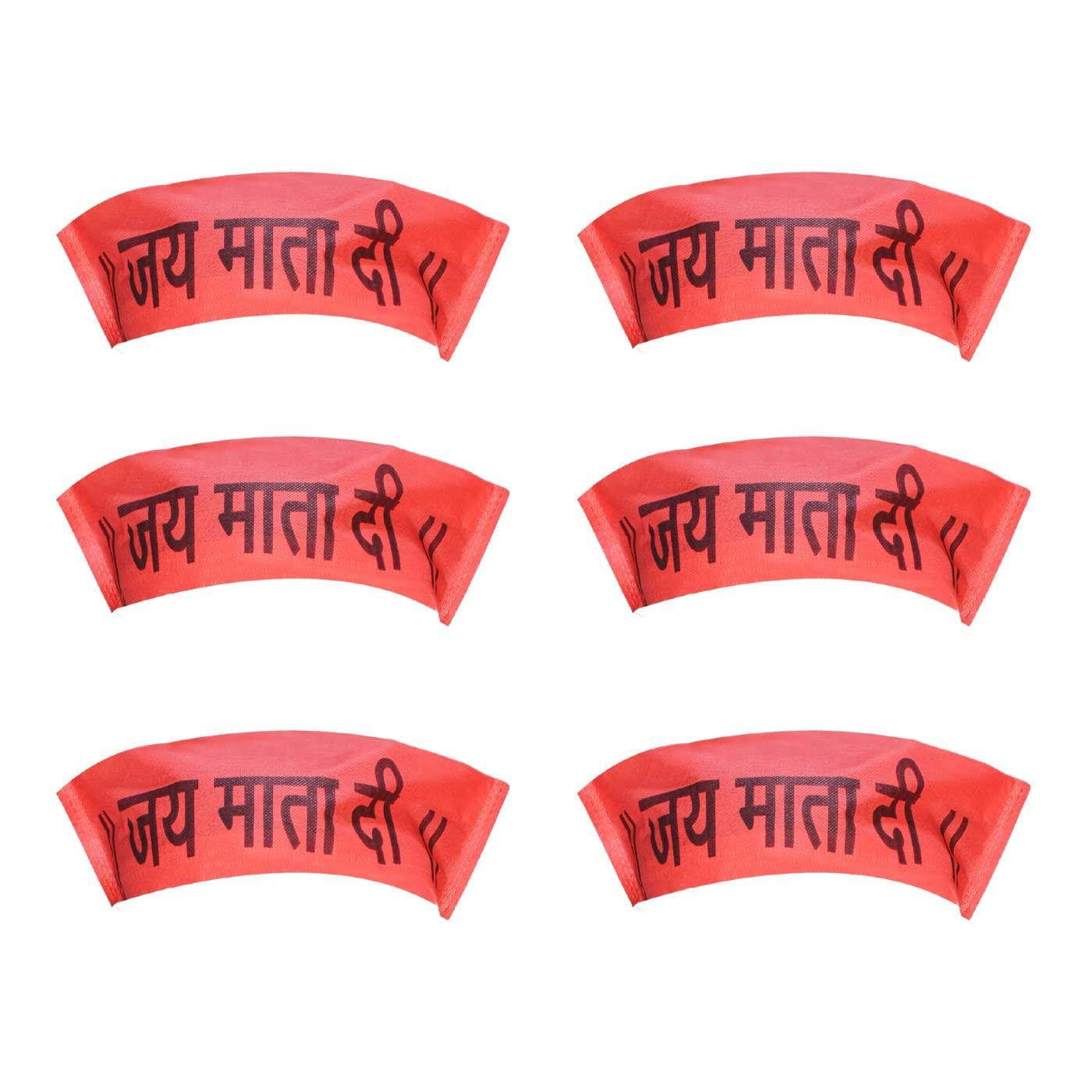 Ekan Ekan Set of 6 MATA Rani Forehead Patti Band for Navratri and Pooja for Kids and Adults