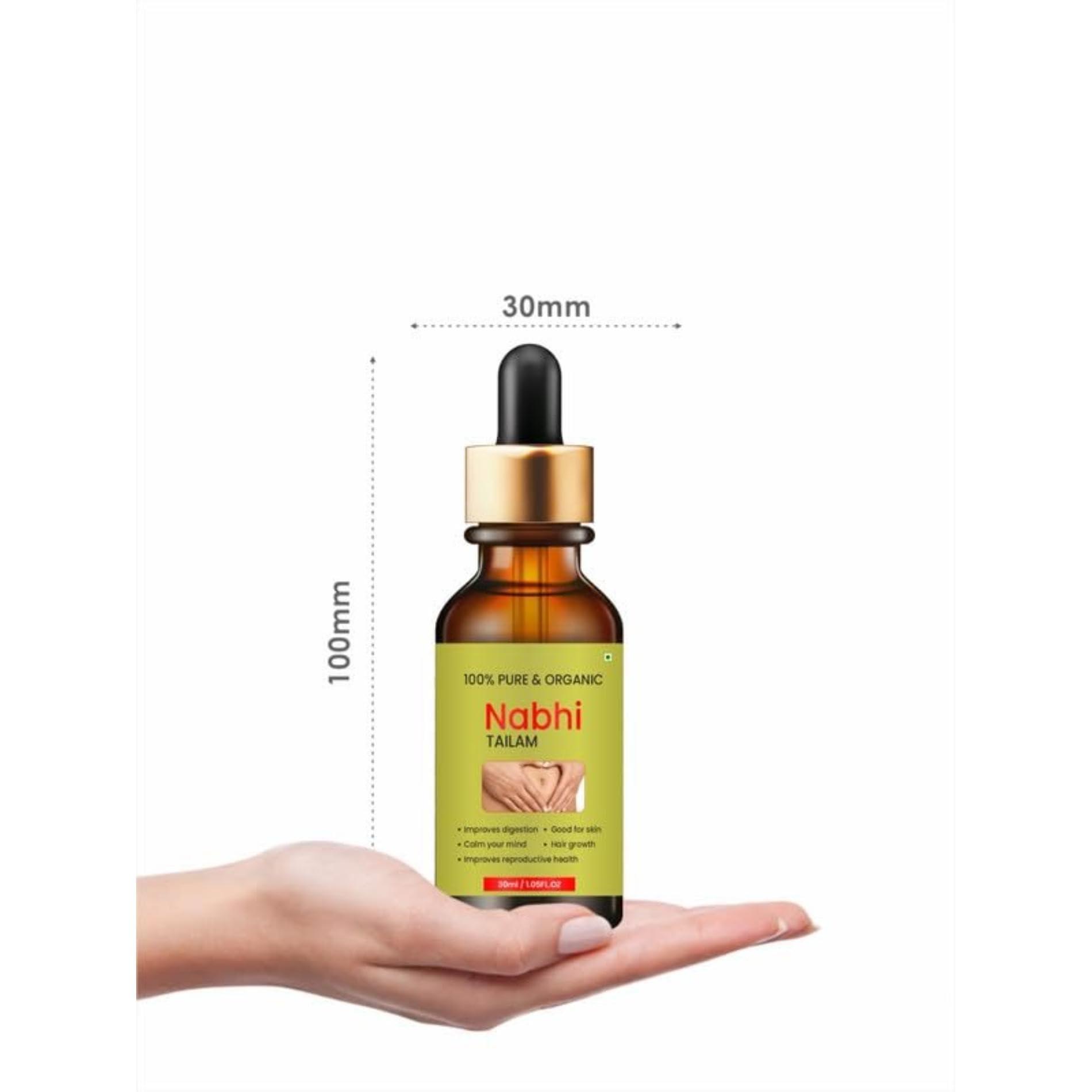 Cosmira Cosmira Ramkripa-Nabhi-Telam Nabhi-Oil-Ayurvedic Navel-Massage-Oil Herbal-Nabhi-Oil Herbal-Navel-Oil Navel-Healing-Oil 90ML (PACK OF 3)